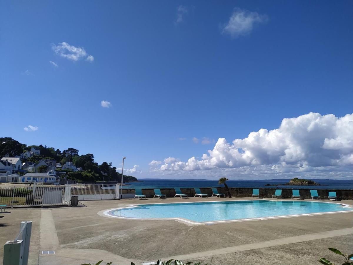 Tres Bel Appartement Vue Mer Avec Piscine Douarnenez Buitenkant foto